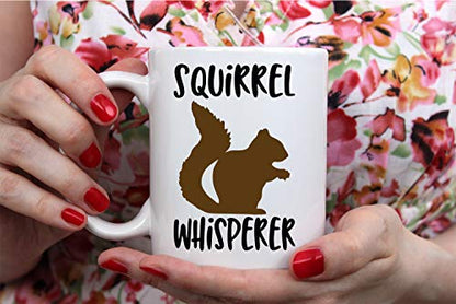 Funnwear Squirrel Whisperer or Novelty Funny | Ceramic Coffee Mug | 11 OZ