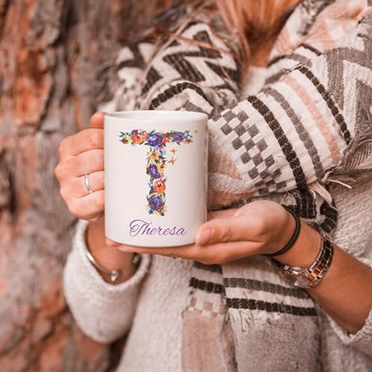 Custom Personalized with Initial Letter | Customised Coffee Mug | 11 OZ