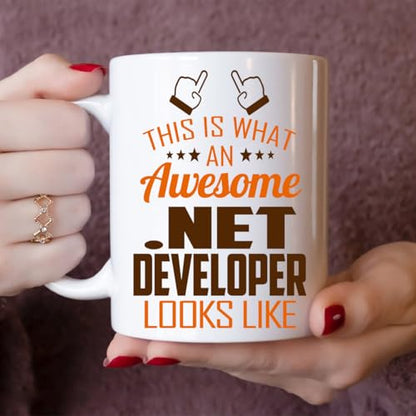Awesome Net Developer This Is What an Looks | Ceramic Coffee Mug | 11 OZ