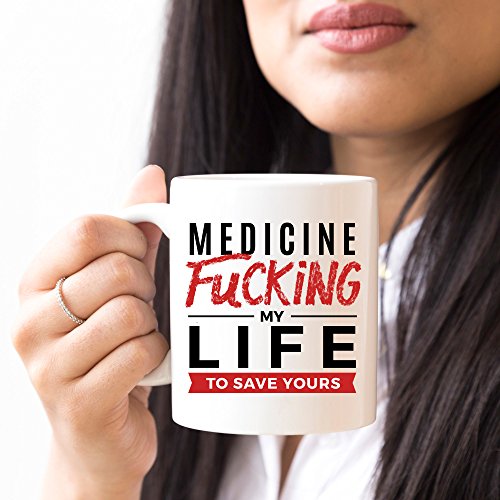Fucking My Life Funny Gift For Medical Student | Ceramic Coffee Mug | 11 OZ
