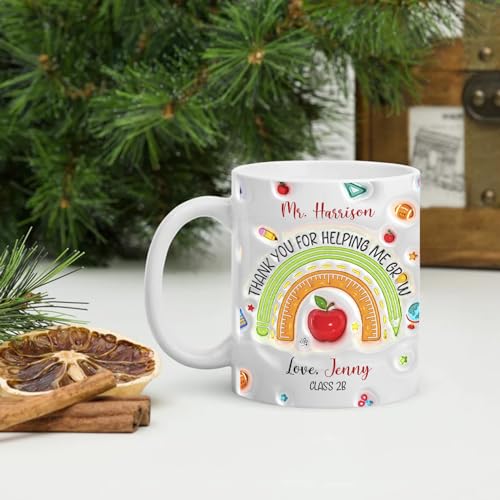 Thank You For Helping Me Grow Personalized | Customised Coffee Mug | 11 OZ