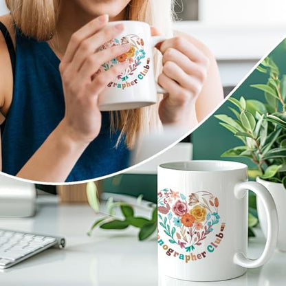 RZHV Sonographer Club Novelty Funny for | Ceramic Coffee Mug | 11 OZ