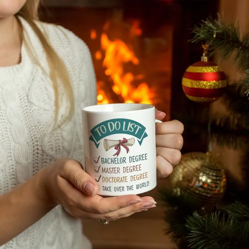 PhD Graduation Gifts for Son Daughter Friend | Ceramic Coffee Mug | 11 OZ