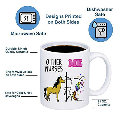 Other Nurses Me Unicorn Registered Nurse | Ceramic Coffee Mug | 11 OZ