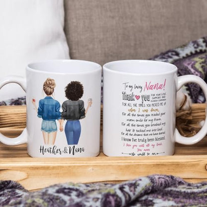 Custom Grandma from Granddaughter | Customised Coffee Mug | 11 OZ