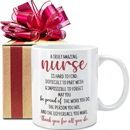 VLUG A Truly Amazing Nurse Gift for Women | Ceramic Coffee Mug | 11 OZ
