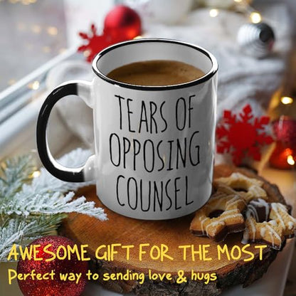 Lawyer Gifts for Women Tears of Opposing | Ceramic Coffee Mug | 11 OZ