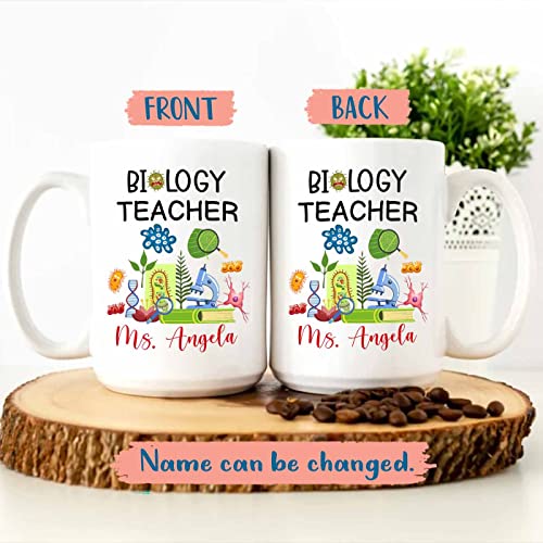 Personalized Biology Teacher Gifts For | Customised Coffee Mug | 11 OZ