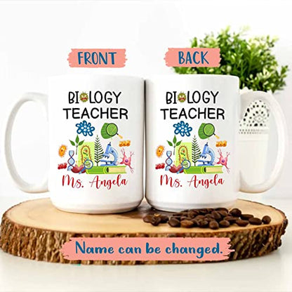 Personalized Biology Teacher Gifts For | Customised Coffee Mug | 11 OZ