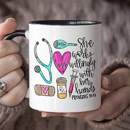 Nurse for Women Rn Nurses Doctorate | Ceramic Coffee Mug | 11 OZ