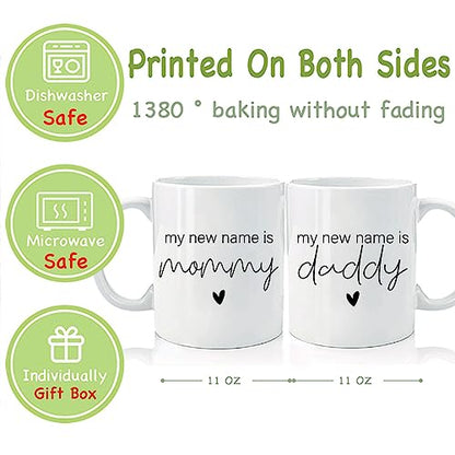 My New Name is Mommy Daddy 2026 Dad Mom | Ceramic Coffee Mug | 11 OZ