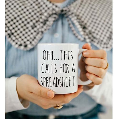 Funny Excel Spreadsheet Gifts for Friends | Ceramic Coffee Mug | 11 OZ