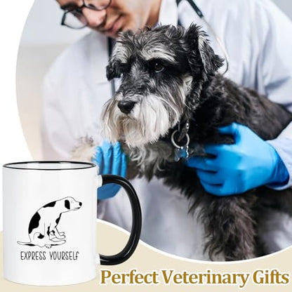 YHRJWN Vet Tech Gifts for Women Men Express | Ceramic Coffee Mug | 11 OZ