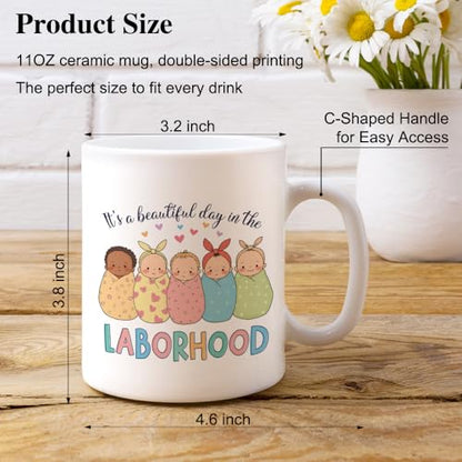 XQLZY It s A Beautiful Day In The Laborhood | Ceramic Coffee Mug | 11 OZ
