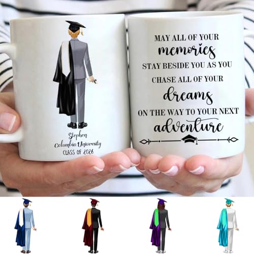 Personalized Graduation Gifts for Him | Customised Coffee Mug | 11 OZ