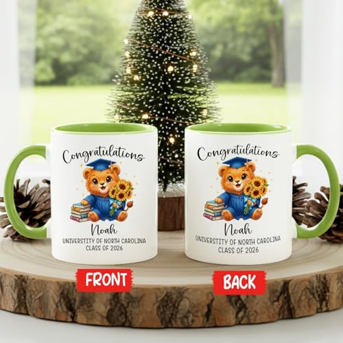 Personalized Name School Class Grad Lion | Customised Coffee Mug | 11 OZ