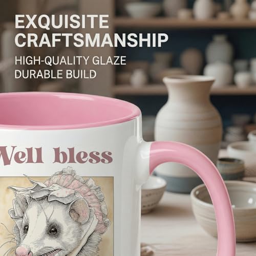 Bless Your Heart Opossum Lover Gift Country | Ceramic Coffee Mug | 11 OZ
