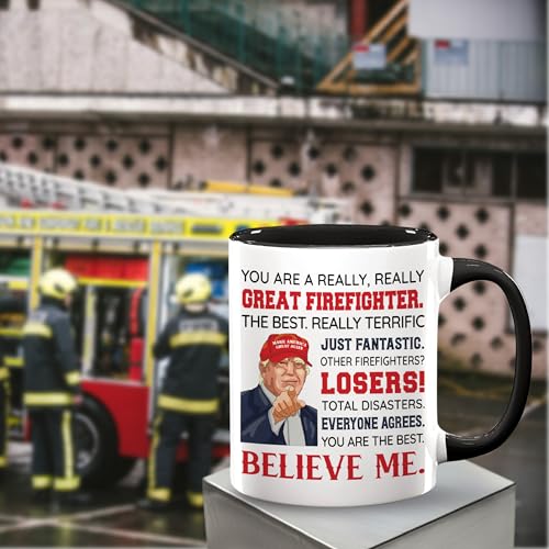 Firefighter Gifts for Men Women EMT Fireman | Ceramic Coffee Mug | 11 OZ