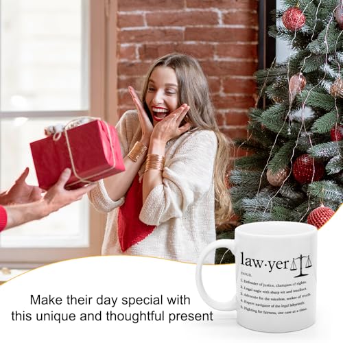 XQLZY Lawyer Definition Funny Lawyers Birthday | Ceramic Coffee Mug | 11 OZ