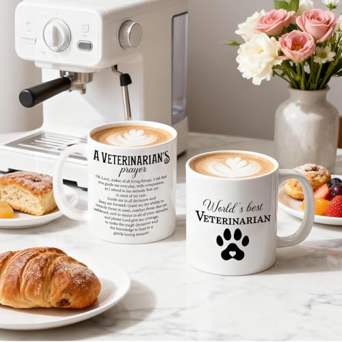 World s Best Veterinarian Vet Prayer Ceramics | Ceramic Coffee Mug | 11 OZ