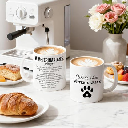 World s Best Veterinarian Vet Prayer Ceramics | Ceramic Coffee Mug | 11 OZ