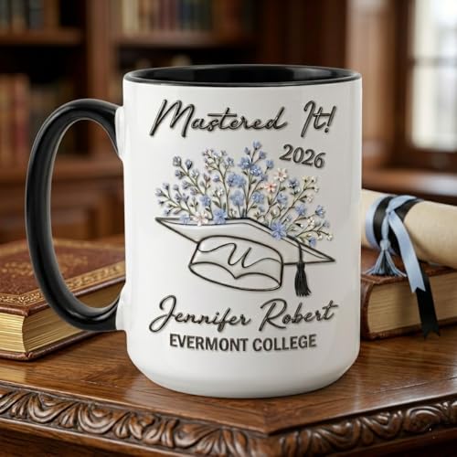 Hyturtle Personalized Graduation 2D Printed | Customised Coffee Mug | 11 OZ