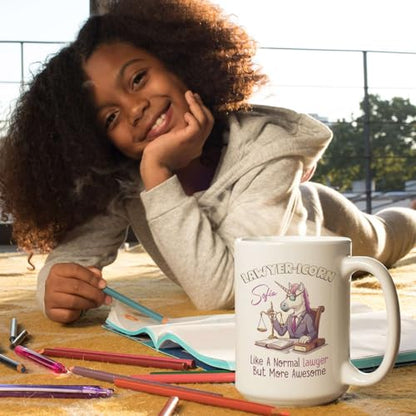 Novelty Lawyericorn Design Customized | Customised Coffee Mug | 11 OZ
