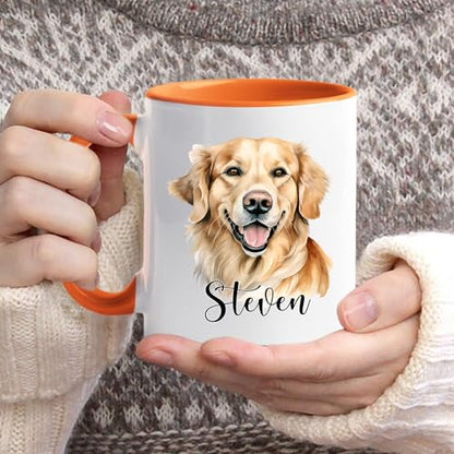 Personalized Golden Retriever Accent | Customised Coffee Mug | 11 OZ