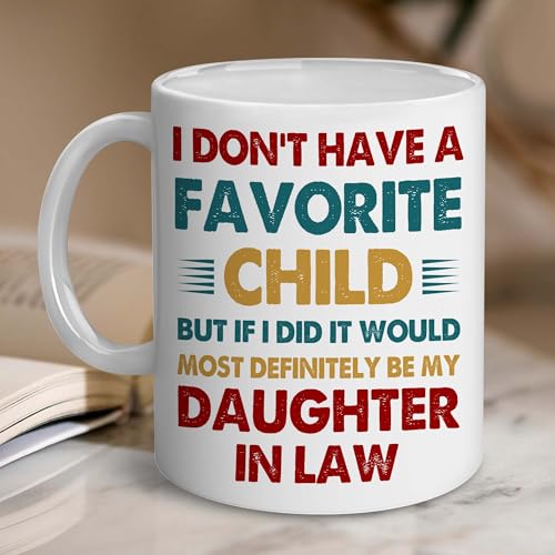 Mothers Day For Daughter In Law | Ceramic Coffee Mug | Father's Day Gift | Stylish Printed Design | Tea & Coffee Cup | 11oz