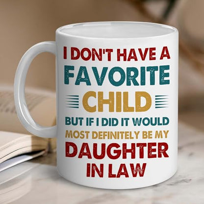 Mothers Day For Daughter In Law | Ceramic Coffee Mug | Father's Day Gift | Stylish Printed Design | Tea & Coffee Cup | 11oz