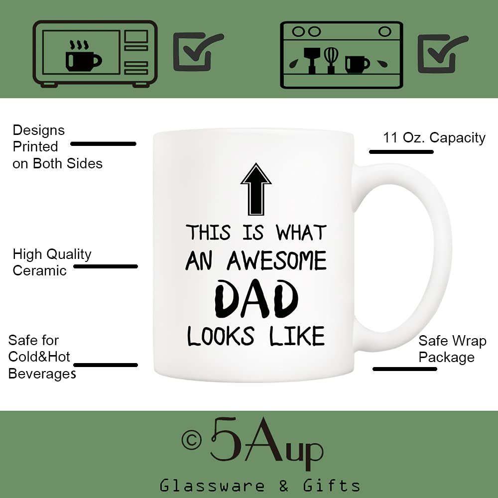 Funny Dad | Ceramic Coffee Mug | Father's Day Gift | Stylish Printed Design | Tea & Coffee Cup | 11oz