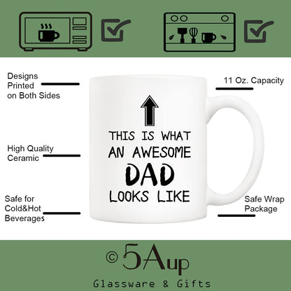 Funny Dad | Ceramic Coffee Mug | Father's Day Gift | Stylish Printed Design | Tea & Coffee Cup | 11oz