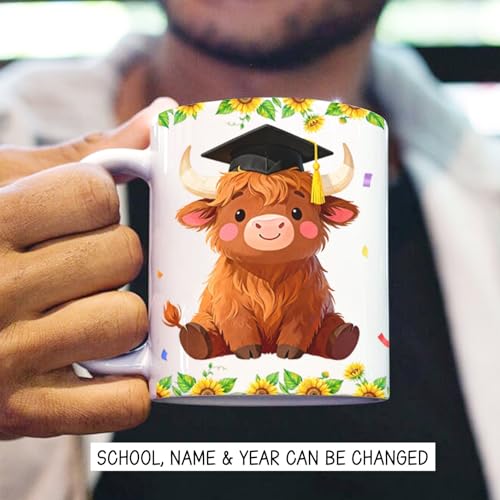 Custom Highland Cow Gift for Master | Customised Coffee Mug | 11 OZ