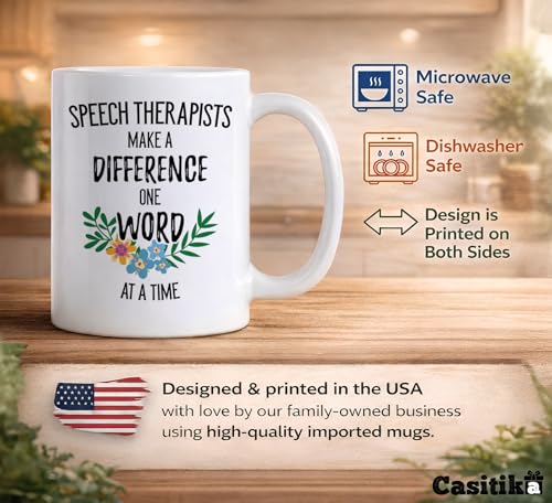 Speech Therapists Make a Difference One Word | Ceramic Coffee Mug | 11 OZ