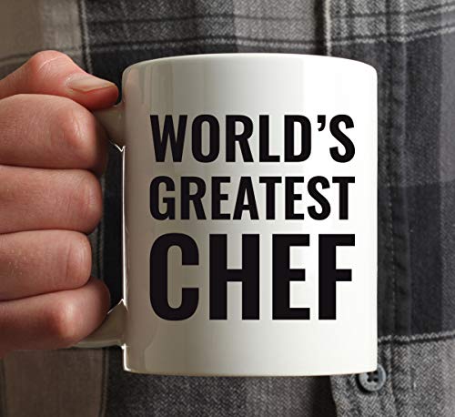Gift for Men or Women World s Greatest Chef | Ceramic Coffee Mug | 11 OZ