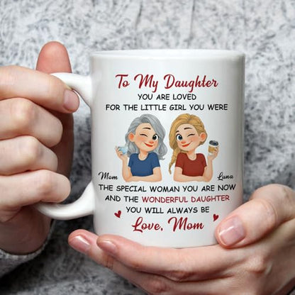 Wrappiness Personalized Daughter from Mom | Customised Coffee Mug | 11 OZ