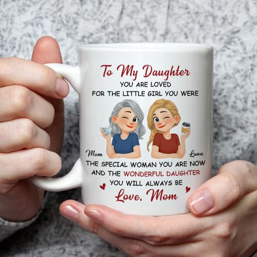 Wrappiness Personalized Daughter from Mom | Customised Coffee Mug | 11 OZ