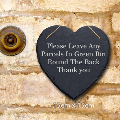 Personalised Slate Plaque Home Door Gate Sign Laser Engraved Stone Wall Art Gift