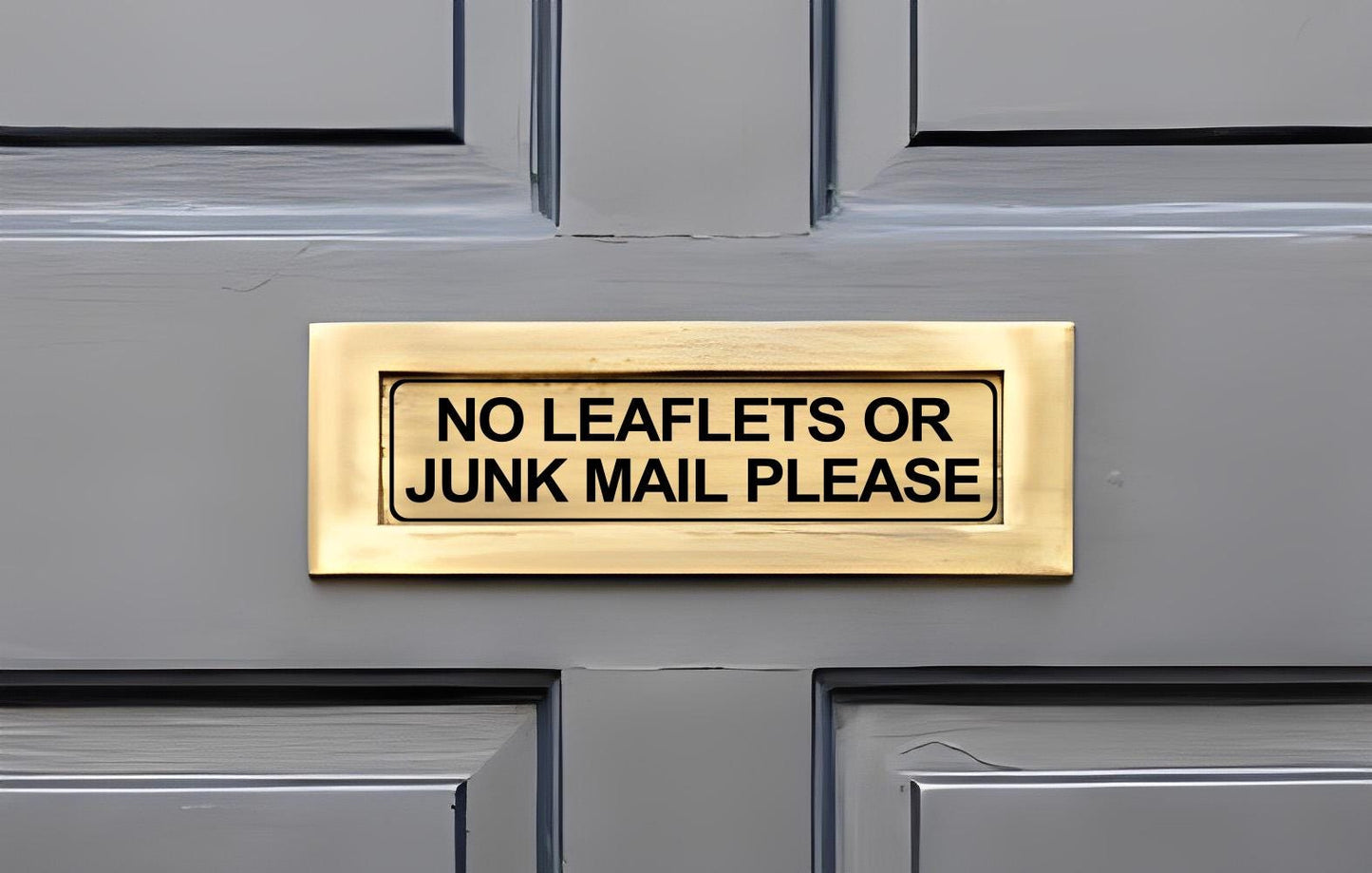 No Junk Mail Sticker: Letterbox Door Sign Vinyl Decal