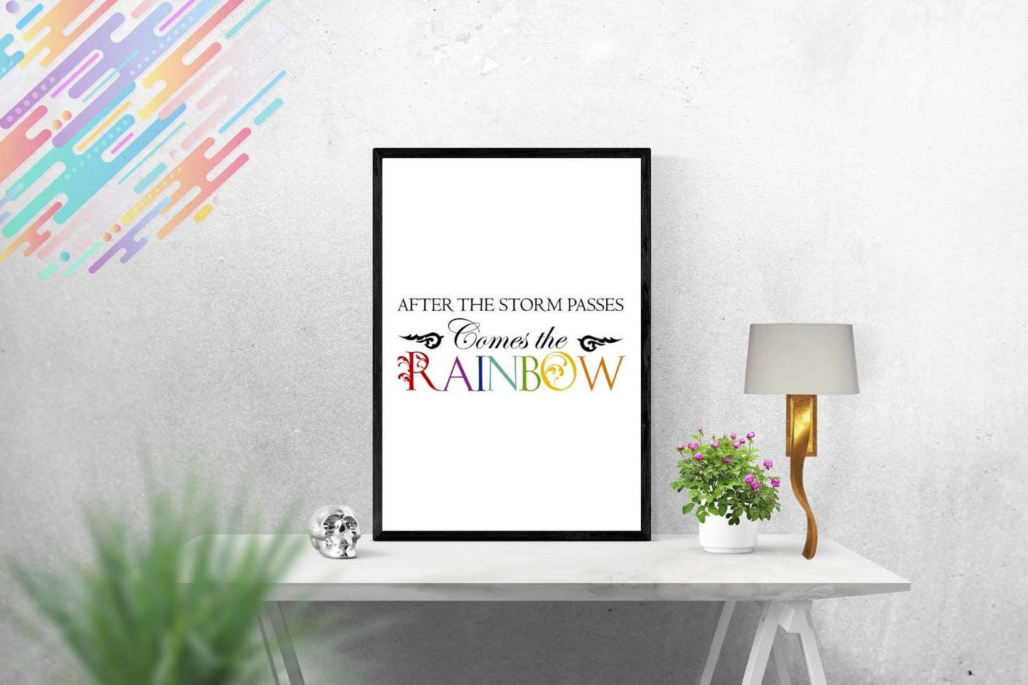 After The Storm Passes Motivational Positive Thought Quote Art Poster Print Wall