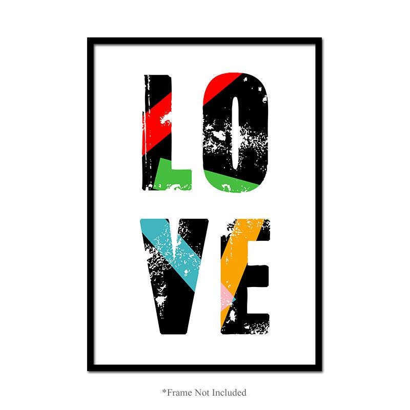 Love Wall Poster Inspirational Motivational Typography Quote Home Print Decor