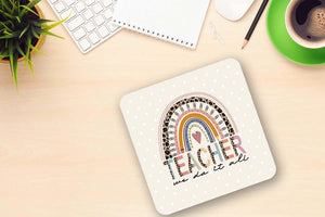 Teacher Mug And Coaster Gift Set School Leavers Teacher Gifts Present We Do It