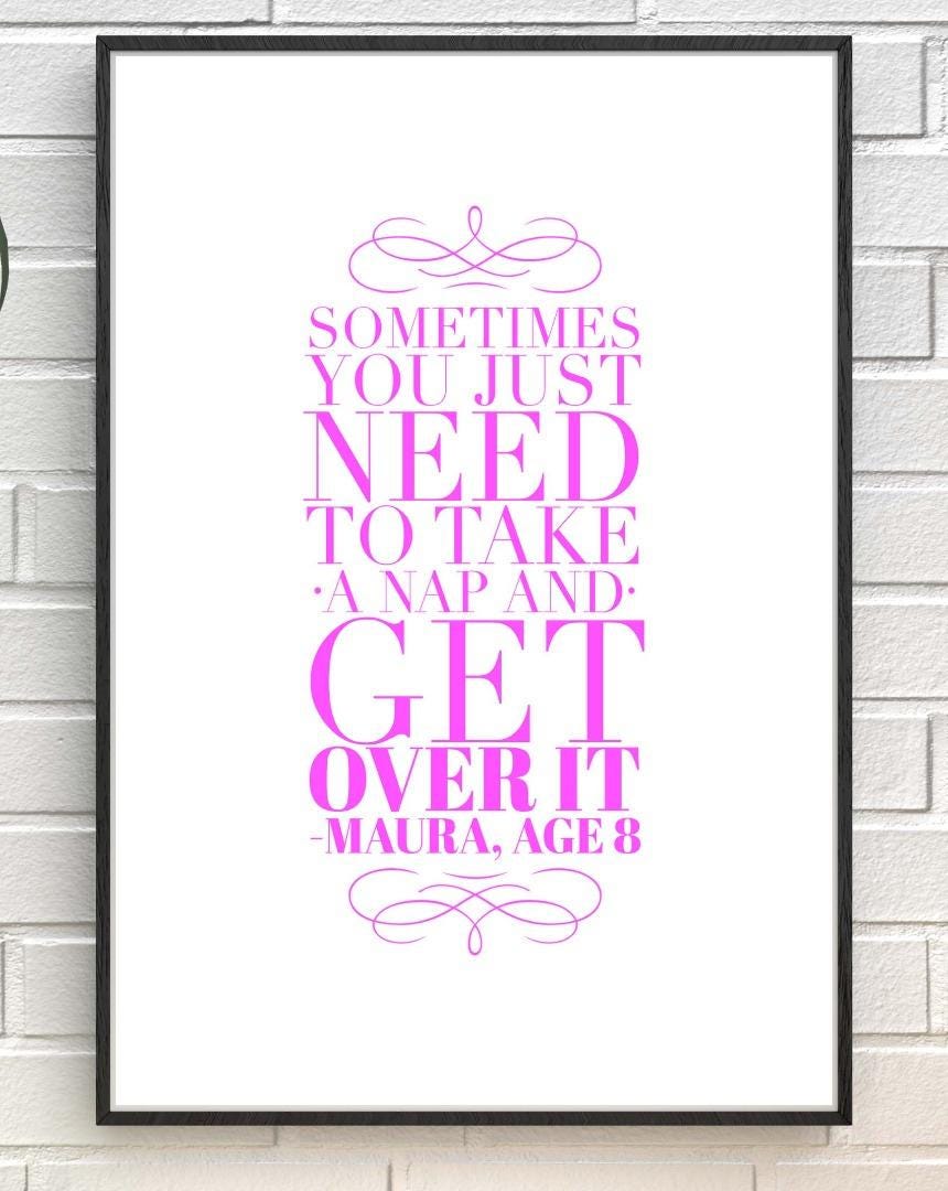 Sometimes You Need Sleep Motivational Inspirational Positive Quote Poster Wall