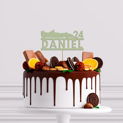 Personalised F1 Car Cake Topper Custom Formula 1 Racing Decoration! Any Name and Age