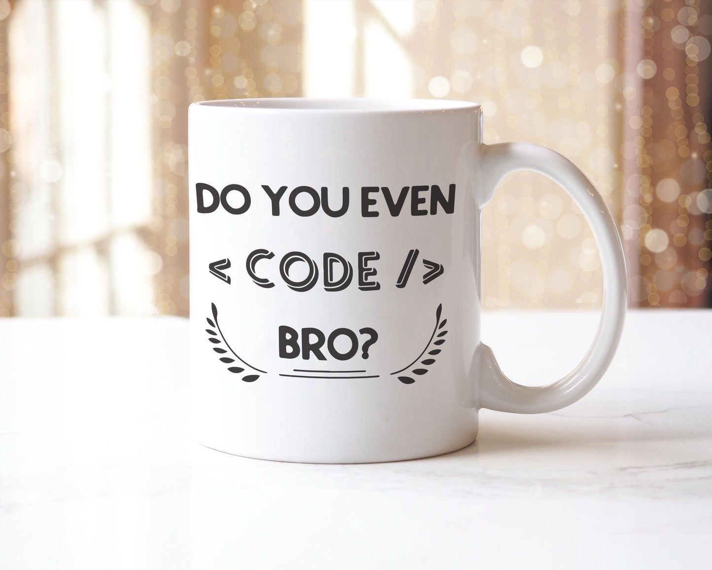 Do You Even Code Bro Mug: Novelty Gift for Programmers