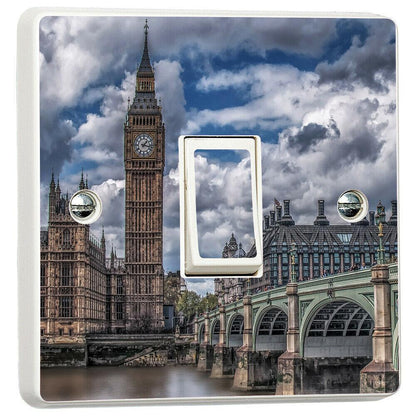 Big Ben London 3d Light Switch Sticker Cover Vinyl Skin Wall Decal Bedroom Decor