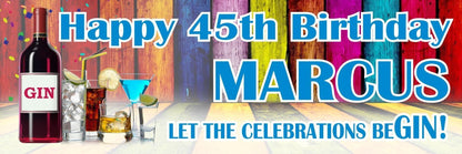 Personalised Birthday Party Banner: Let The Celebrations Begin (Set of 2)