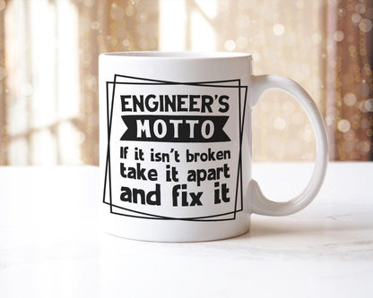 Engineer Mug & Coaster Set Funny Engineering Graduation Birthday Coffee Tea Gift
