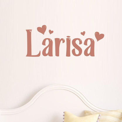 Personalised Calligraphy Name Vinyl Wall Decal - Nursery Decor