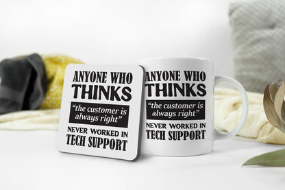 Funny Tech Support Mug It Expert Computer Geek Office Humour Gift Coffee Tea Cup